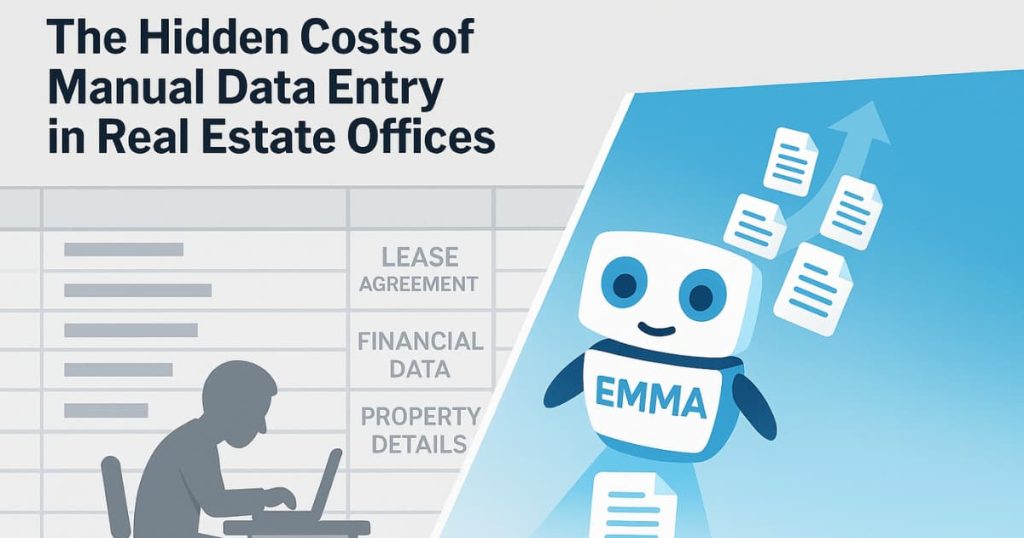 An illustration suggesting why manual data entry is a costly habit, silently eroding the bottom line for real estate companies
